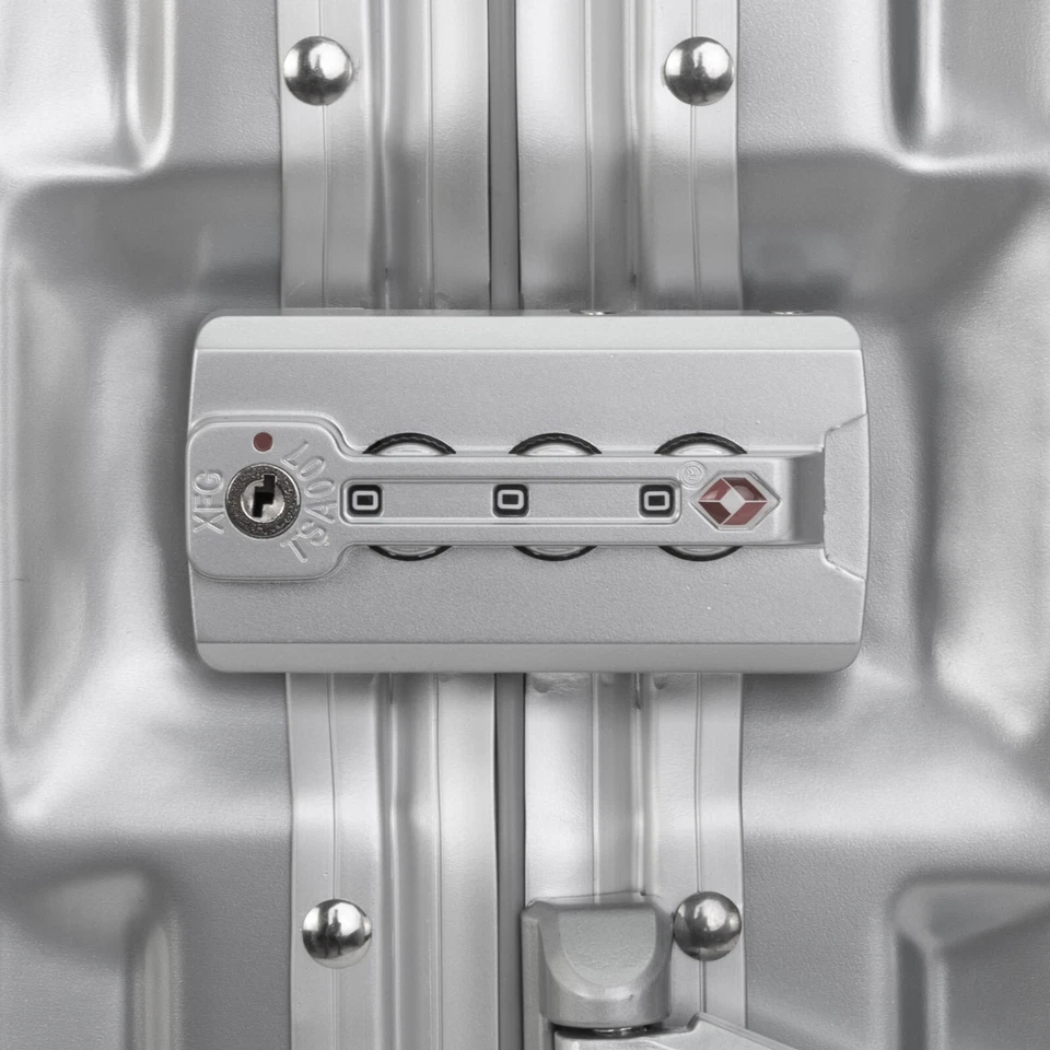 Travelhouse London Aluminium Rahmen - PC Hartschalenkoffer Handgepäck Silber - Bild 4 von 4