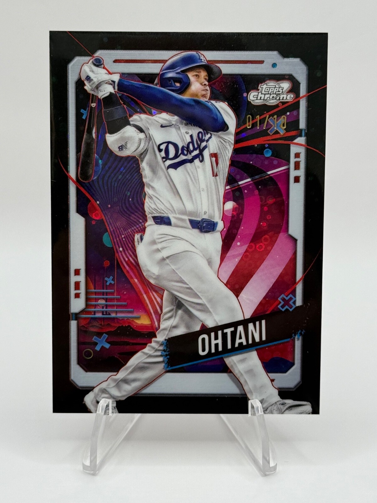 Shohei Ohtani 2024 Topps Chrome Cosmic #196 Black Eclipse