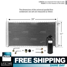 CNFP1124KT Kit AC A/C Universal Condenser Parallel Flow 11 x 24 Oring with Drier