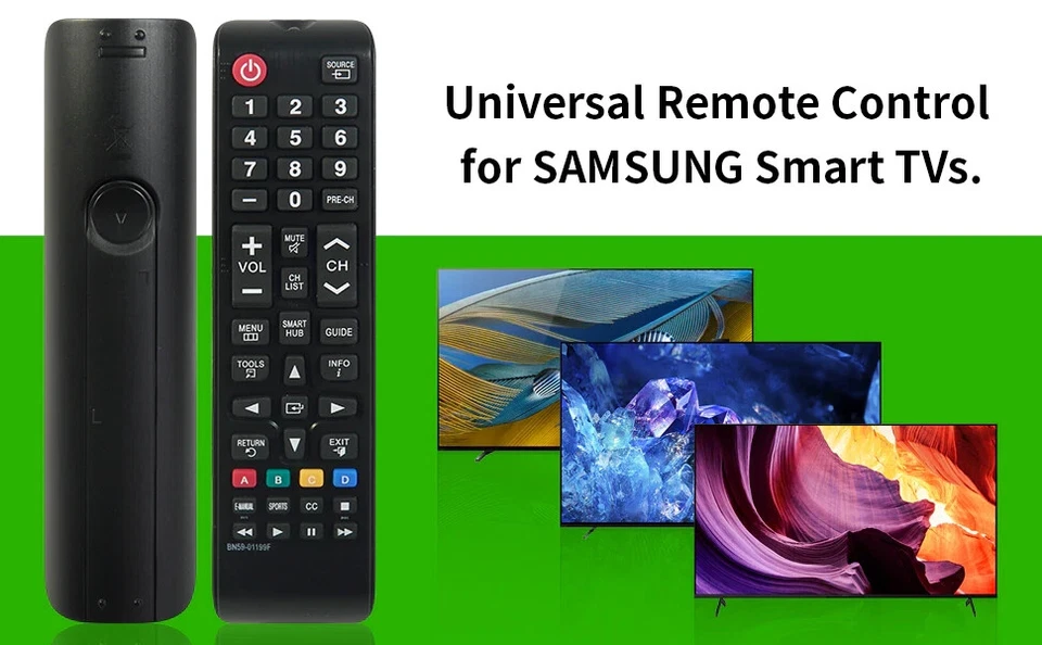 NEW Universal Remote Control for ALL Samsung LCD LED HDTV Smart TVs BN59-01199F - Image 2 of 4