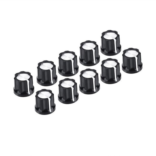 10Pcs Durable Potentiometer Volume Tone Knobs Caps for D Shaped Shaft Electric - Picture 10 of 12
