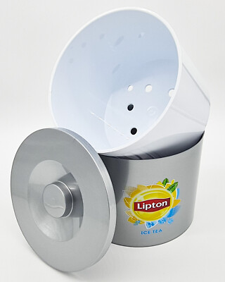 Lipton Iced Tea Ice Bucket Ice Box Ice Cube Tray Drainer Tray (7638-1)