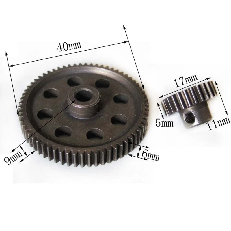 Hardened Steel Spur Gear 64T Pinion 26T for 1/10 Redcat Racing Volcano EPX PRO - Image 3 of 3