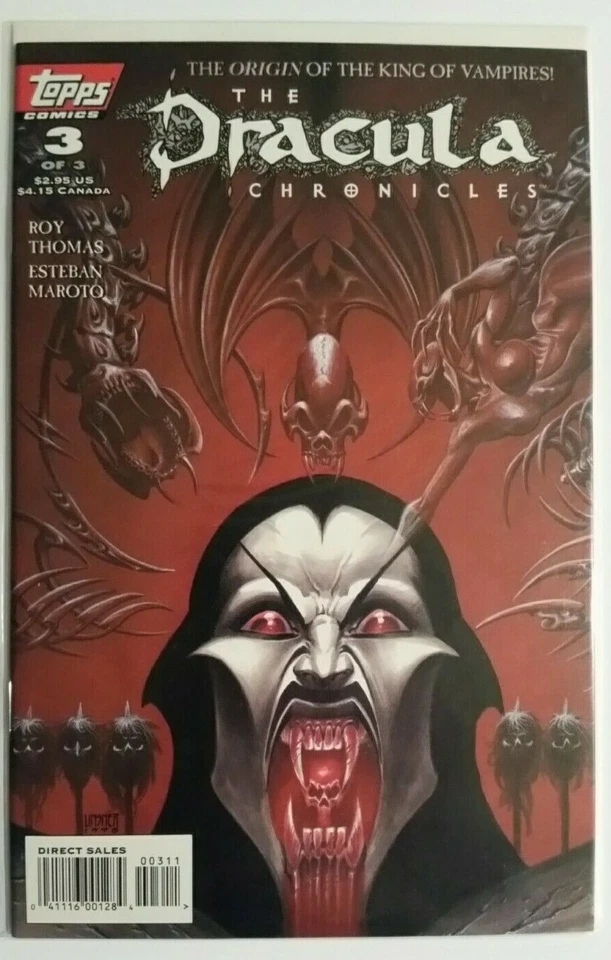 The Dracula Chronicles 1-3, Topps Comics, Apr 1995 - Image 4 of 4