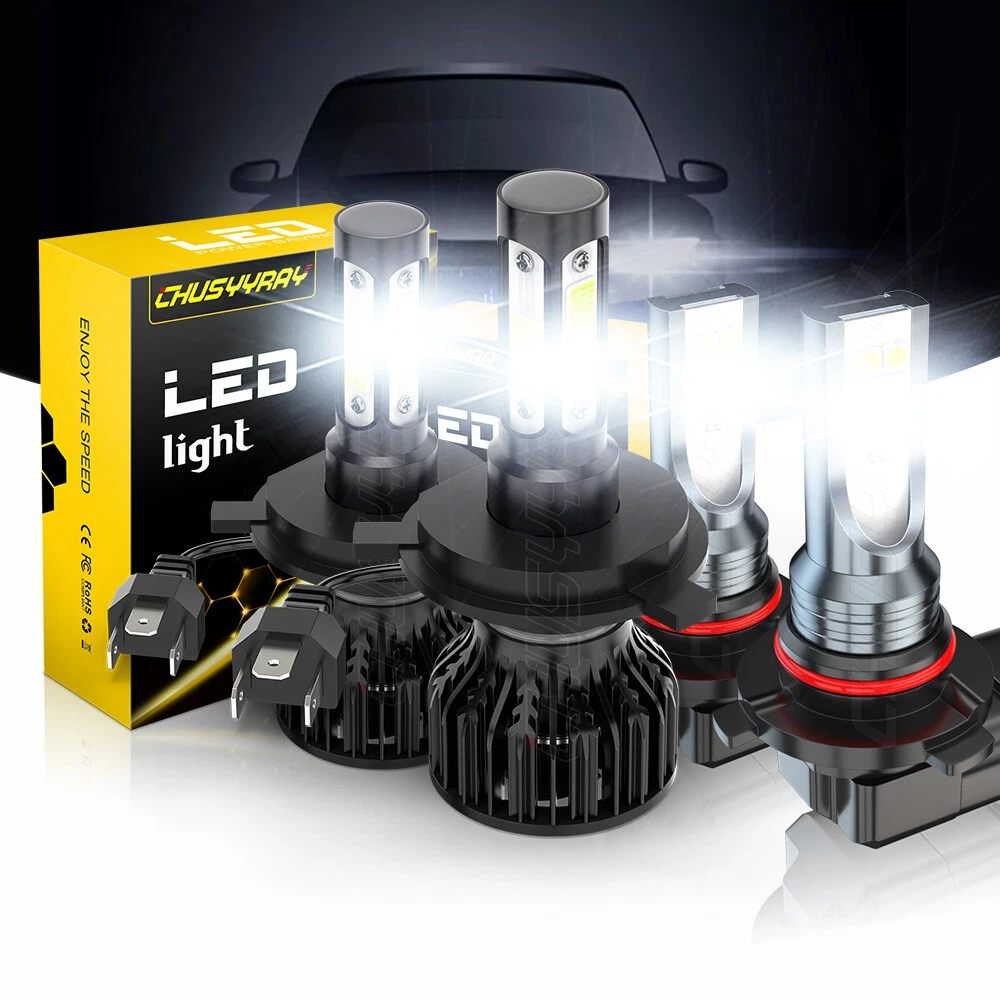 For Toyota Tundra 2000-2006 3.4L 4.7L 4.0L LED Headlight Fog Light Bulbs Combo