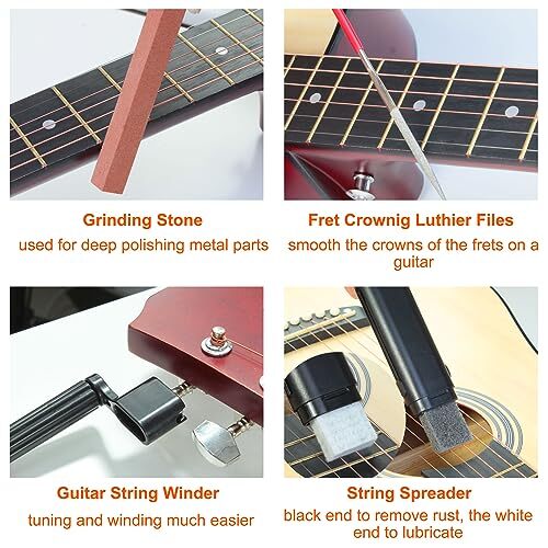 79Pcs Guitar Tool Kit, Guitar Repair Kit, Guitar Accessories Guitar 79