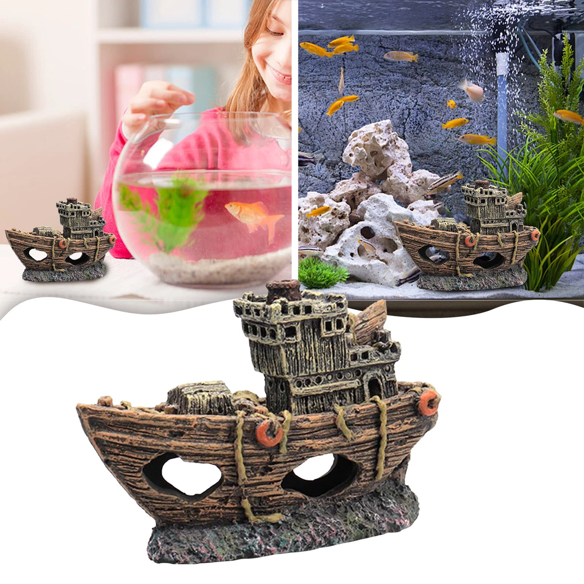 Christmas themed clearance fish tank decorations