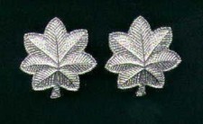 Pair of LT Colonel Rank Insignia Silver Oak Leaf USA Made
