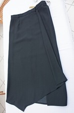 ladies black split skirt with drape flare. size waist 36"