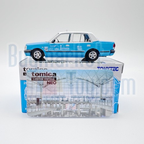 Takara Tomy Tomytec Limited Vintage NEO Toyota Crown Comfort HK Taxi Blue - Picture 3 of 8