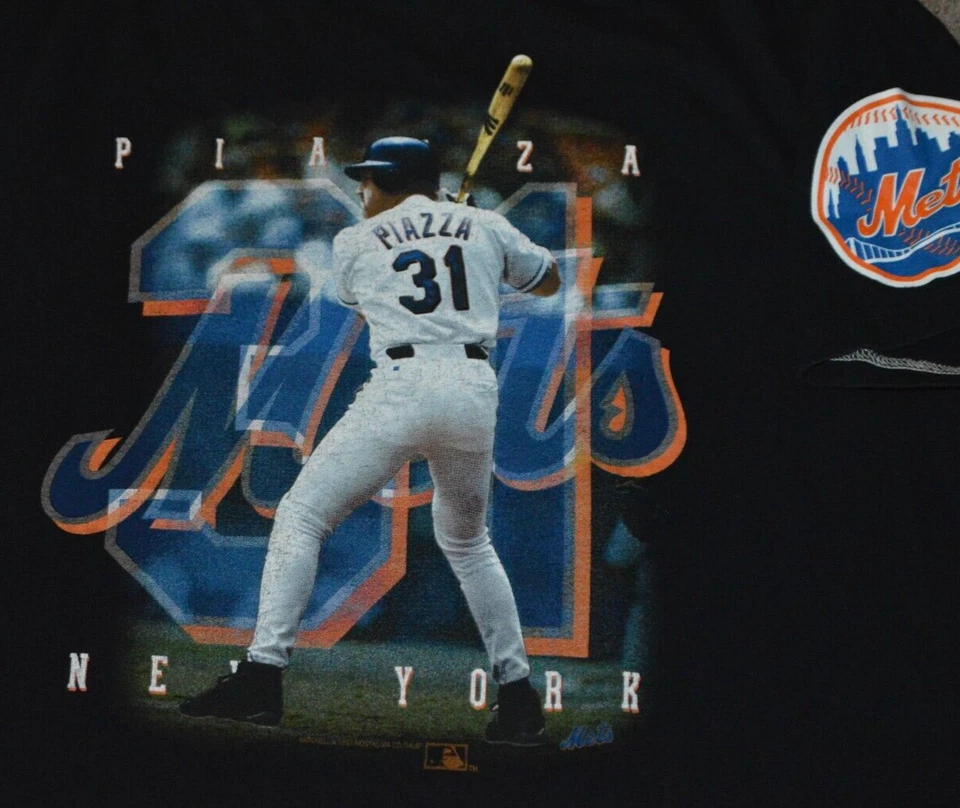 Mike Piazza New York Mets Mitchell & Ness Shirt XL - Image 2 of 4