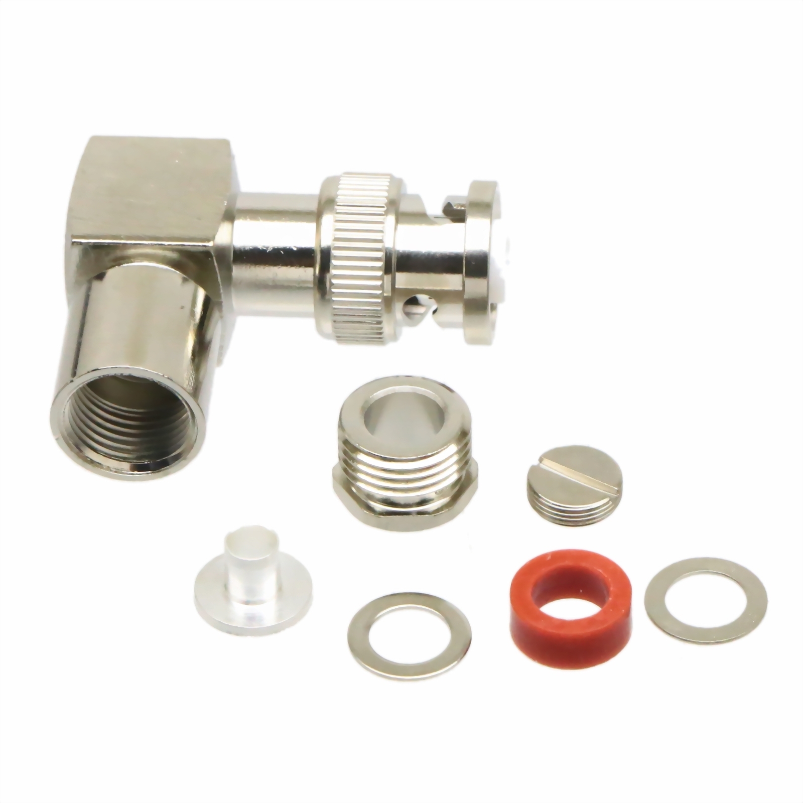 High Voltage coaxial MHV 3000V 3KV Elbow DC Power Connector BNC male clamp RG59