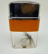 Collectible 1960's Lighter Globe See-O-Matic Scripto Vu-Lighter Copy Fly Inside