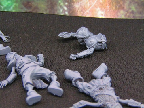 5pc Undead Skeletons Fallen Dead Warriors Soldiers Mini Miniatures 3D Printed - Picture 4 of 5