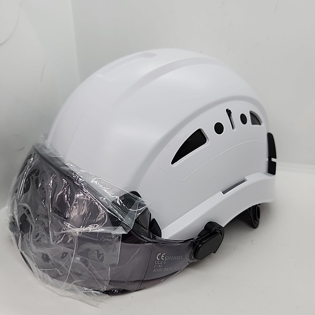 NEW Loebuck Security Protection Helmet Built in Visor Ansi 289.1