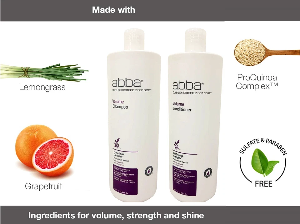 ABBA Volume Shampoo & Conditioner 33.8 Oz Pack of 4 - Image 3 of 4