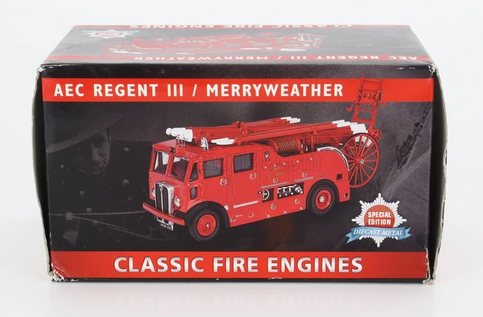 MODELLINO CAMION STATICO AEC REGENT MKIII TANKER MERRYWEATHER POMPIERI 1959 1/72 - Immagine 4 di 4