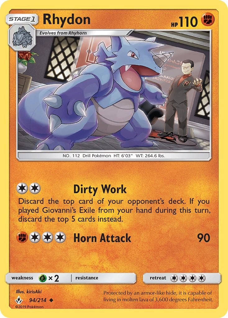 Rhydon - 94/214 - Unbroken Bonds