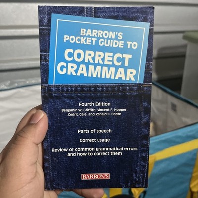 Barrons Pocket Guide to Correct Grammar 4th Edition English Usage Book