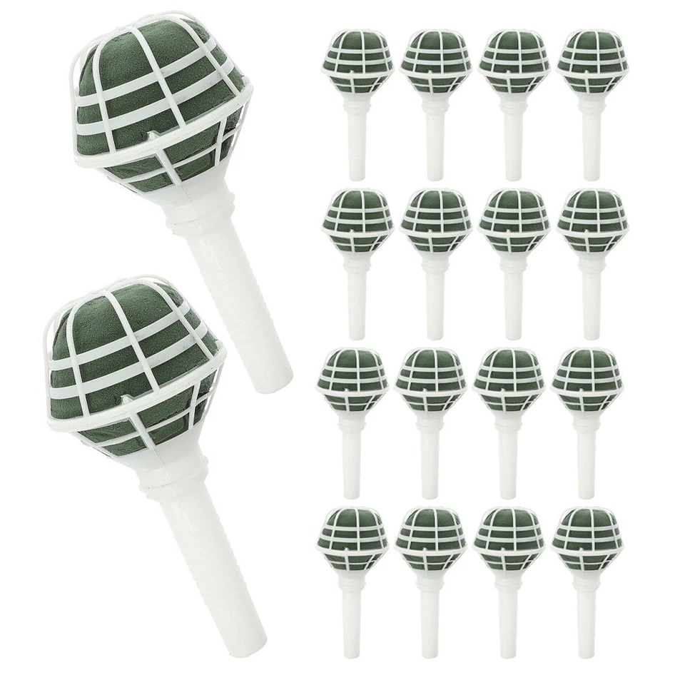 Soporte de vástago con arreglo floral 18 piezas soporte para ramo boda Foto 4 de 4