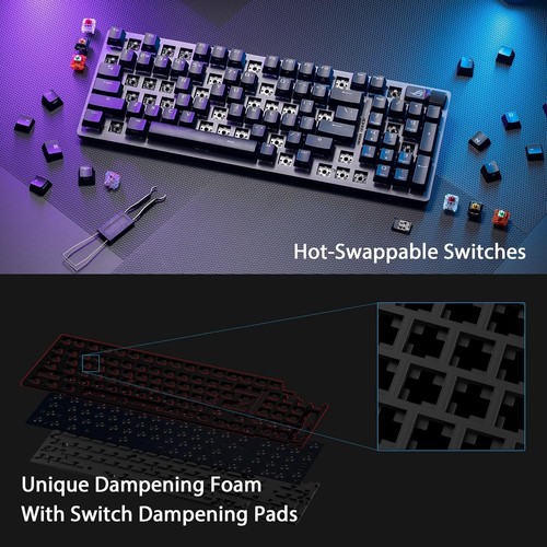 ASUS Keyboard ROG Strix Scope II 96 WL German Classic Tri-mode connection - Picture 4 of 7