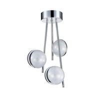 Chrom Durchsichtig Moderne Deckenlampe Deckenleuchte 4000K 3X24W/Led 50X36 [Cm]