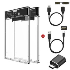 USB 3.0/Type-C 2.5" HDD SSD Enclosure External Hard Drive Case 5Gbps Tool-Free