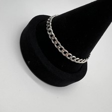 925 Sterling Silver Cuban Chain Bracelet - 10g