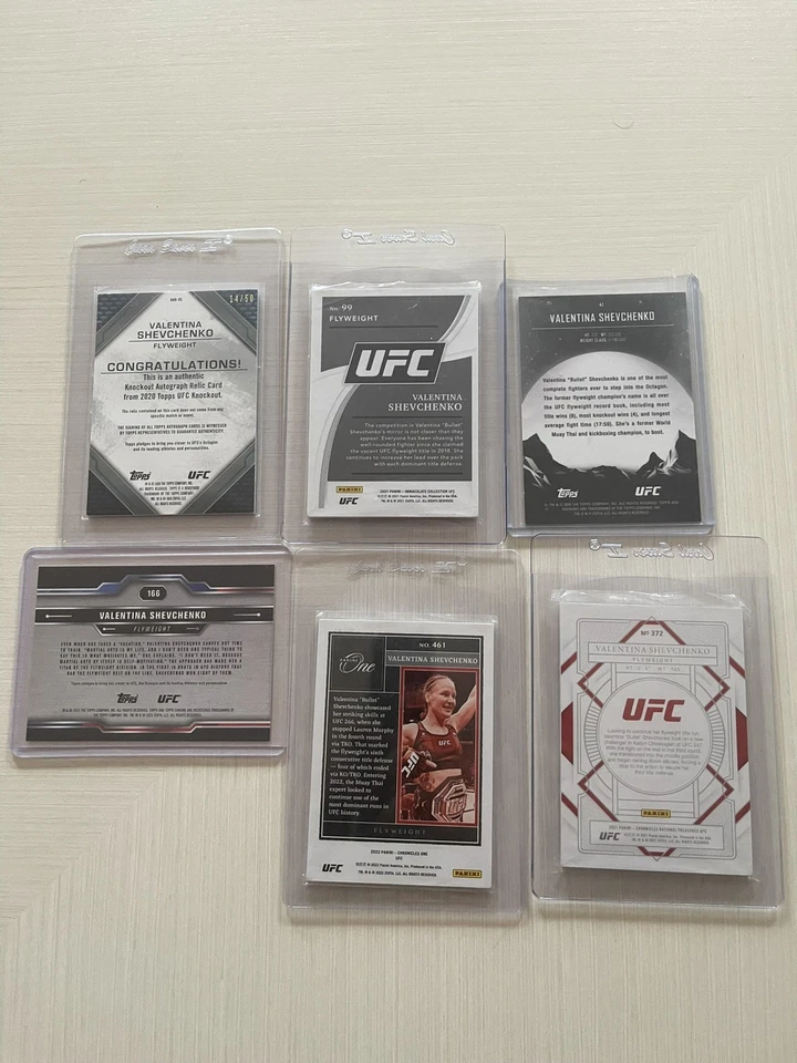 2020 Topps UFC Knockout Valentina Shevchenko Relic Auto /50 with # LOT - Image 2 of 2