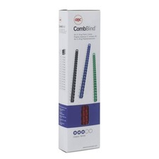 Image of GBC CombBind A4 21 Ring Binding Combs 10mm Black (Pack of 100)