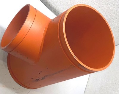 Gruvlok FIG 7061 Reducing Tee 10x10x8 in Carbon Steel Grooved Pipe Fitting New