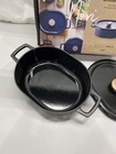 Alva Nori Enameled Cast Iron Oval Dutch Oven 5.5L In Black — photo 6