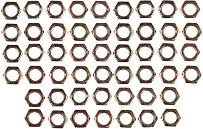 Creative Hobbies ELY233 - Steel Hex Lock Nut Fasteners - Yellow 1/8 IP, Gold 