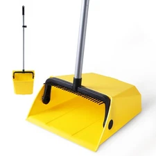 Dustpan with Comb for Outdoor Indoor Garage Lobby Home Office Pet Hair Rubbish