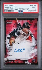 2024 TOPPS FINEST FINEST AUTOS RED LAVA REFRACTOR #FAJHL JUNG-HOO LEE 2/5 PSA 9