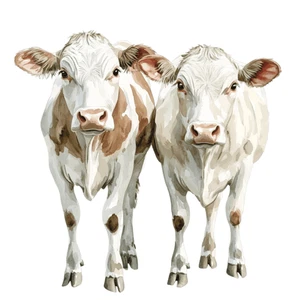 Farm Animals Cow Self Adhesive Vinyl Sticker