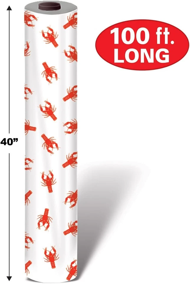 Пластиковый рулон стола для раков 40 дюймов x 100 футов - Изображение 4 из 4