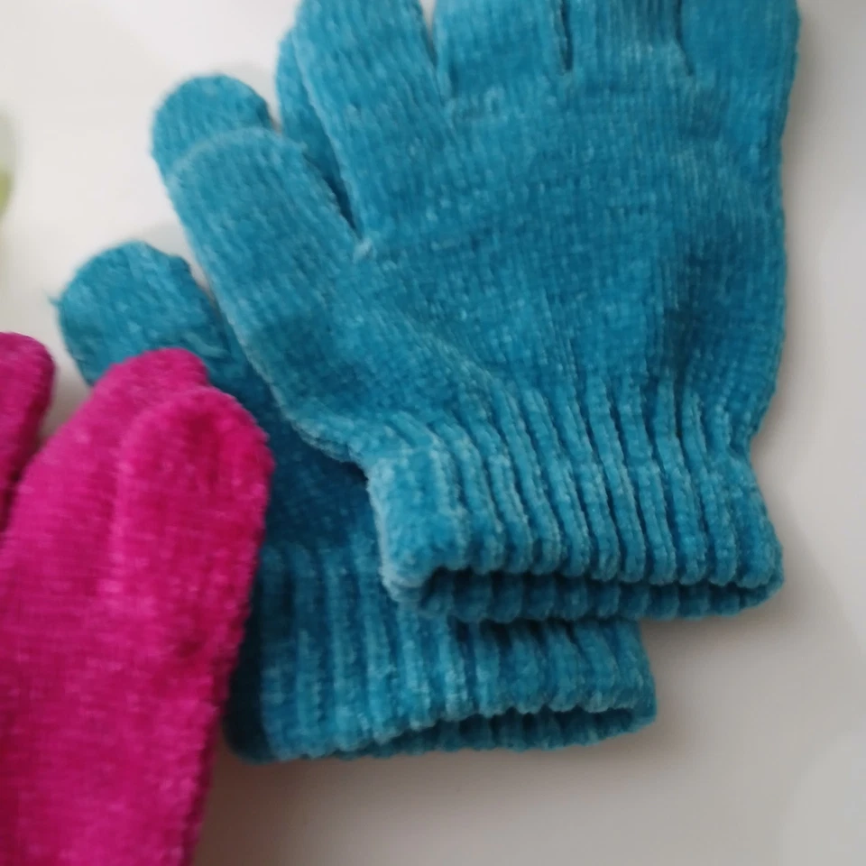 2 pares de guantes para niños tejidos surtidos (2) nuevos bonita construcción calor NUEVO Foto 2 de 4