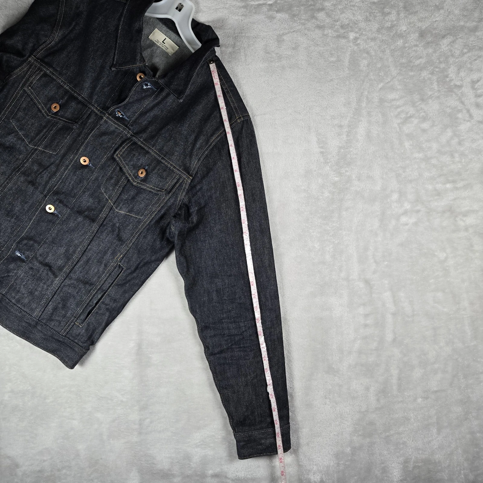 Tellason Stock Jacket Mens Large Blue 14oz Denim Trucker Cone Mills Made In USA image 11