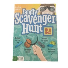 Family Scavenger Hunt in a Box Ages 6 , Sealed, 2 Players Fun game New