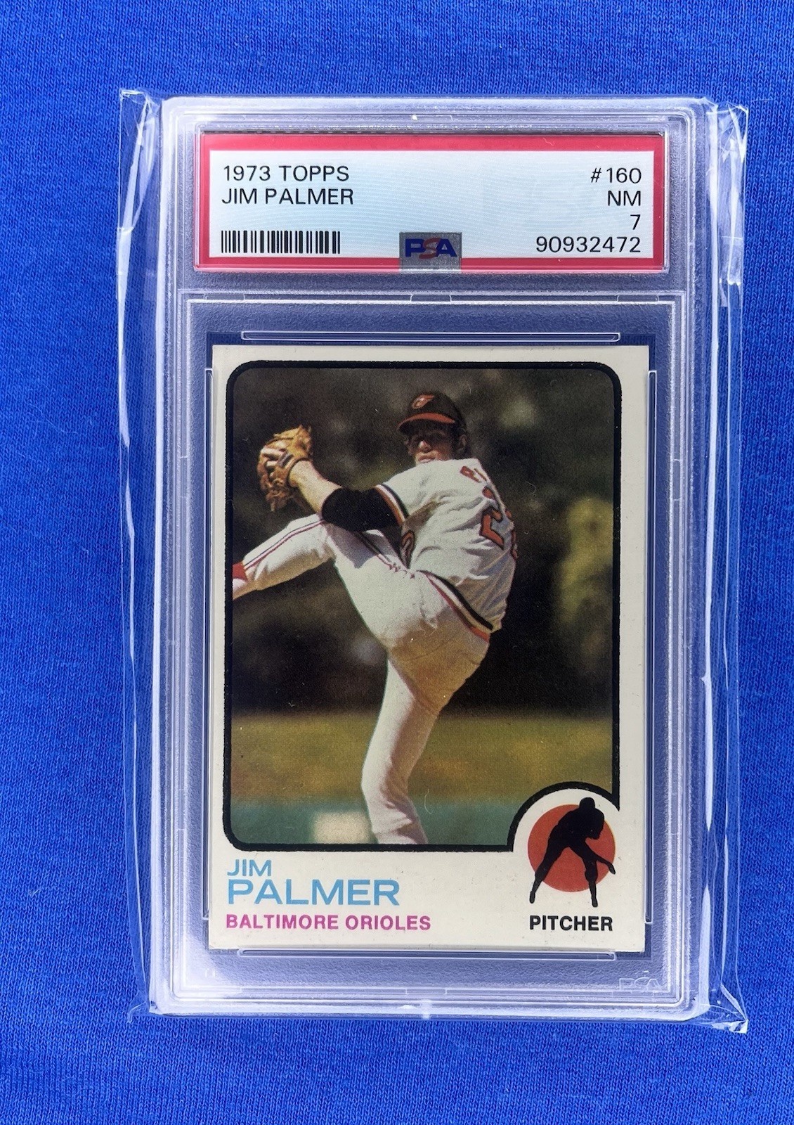 1973 Topps #160 Jim Palmer PSA 7