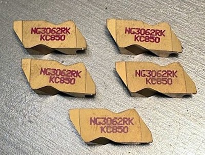 Kennametal NG2062L KC850 Carbide Top-Notch Grooving Inserts (5 loose)