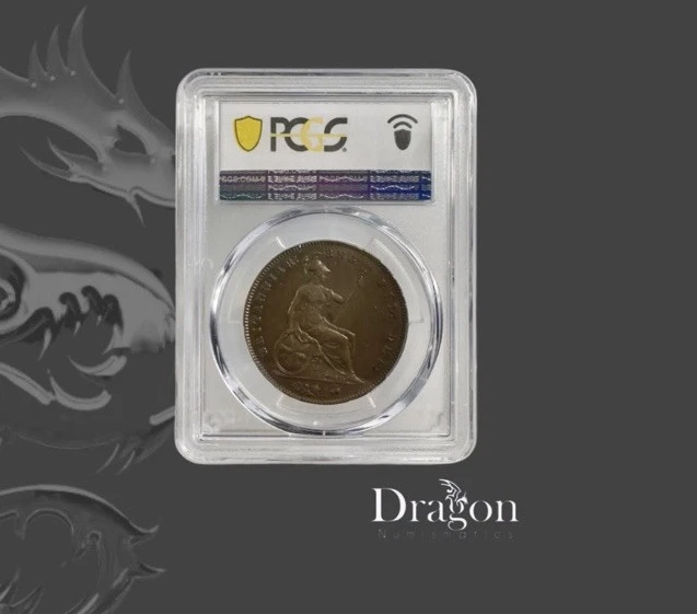 Great Britain, 1855 Victoria 1 Penny. PCGS MS62BN S-3948 Plain Trident - Image 2 of 4