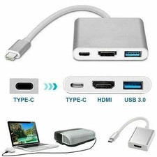 For Macbook Android Phone USB Type C to HDMI HDTV TV Cable Adapter Converter Hub