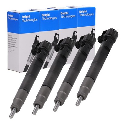 4x DELPHI Einspritzventil für MERCEDES SPRINTER B906-910 2.2CDI OM651 6510703087
