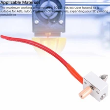 Upgrade Extruder Kit 24V 40W Heater Aluminum Heating Block Copper Plated Nozzle