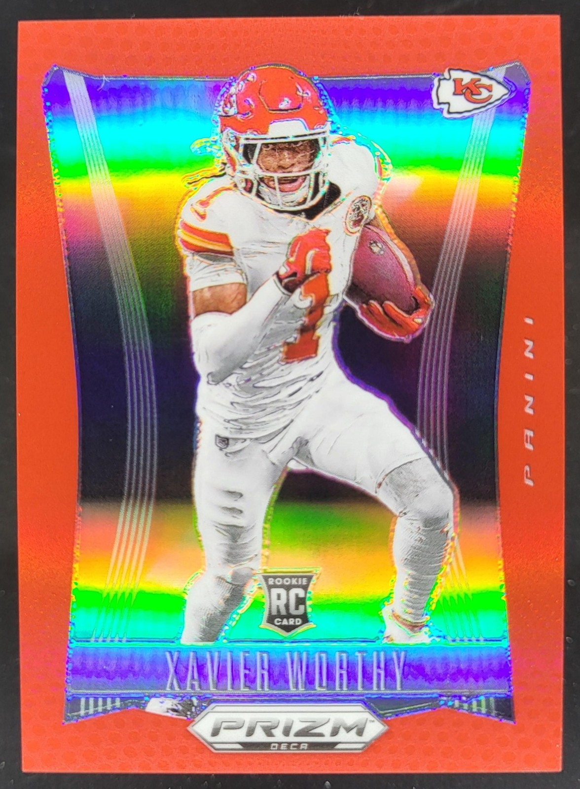 2024 Panini Prizm Deca Xavier Worthy Red /199 RC Kansas City Chiefs DD6