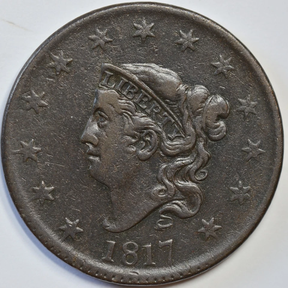 1817 Matron Head Large Cent, N-1, R-4, Close Dt, Ex PCGS Very Fine Details C7950 - Image 2 of 4