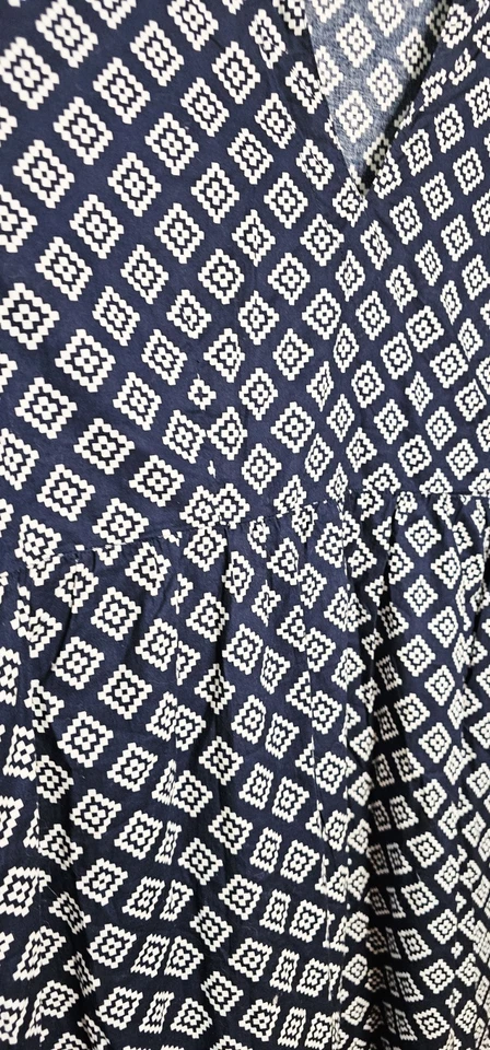 Adrift womens size XL Dark blue v neck short sleeve dress - image 4 of 4