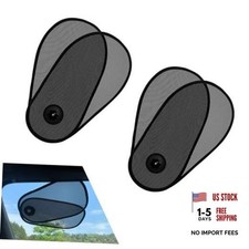 2PCS Car Side Windows Shades, Anti-glare Suction Cup Door Side Sunshade,